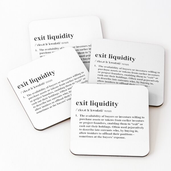 Item preview, Exit Liquidity designed and sold by pipszi.