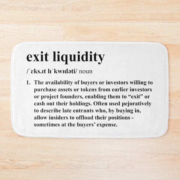 Item preview, Exit Liquidity designed and sold by pipszi.