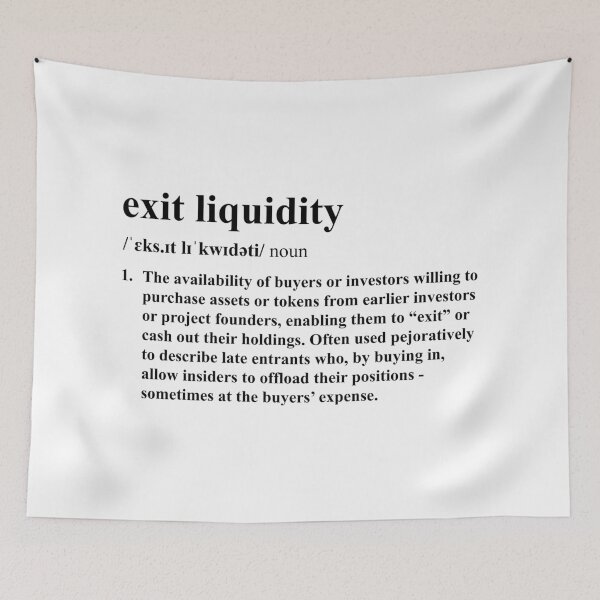 Item preview, Exit Liquidity designed and sold by pipszi.