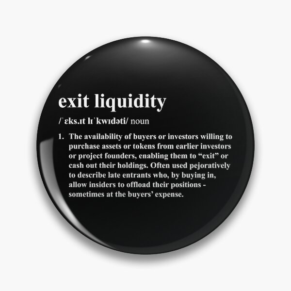 Item preview, Exit Liquidity designed and sold by pipszi.