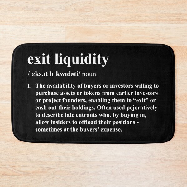 Item preview, Exit Liquidity designed and sold by pipszi.