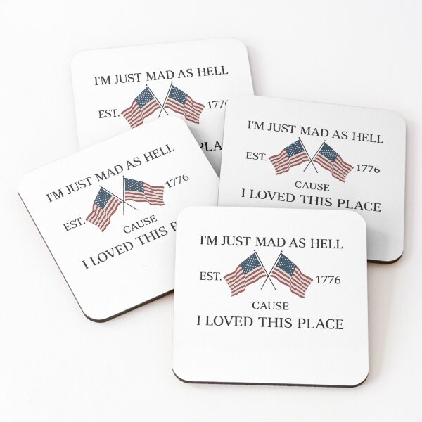 Item preview, Mad As Hell American Flag Shirt – Patriotic USA Pride Tee designed and sold by margamPagenberg.