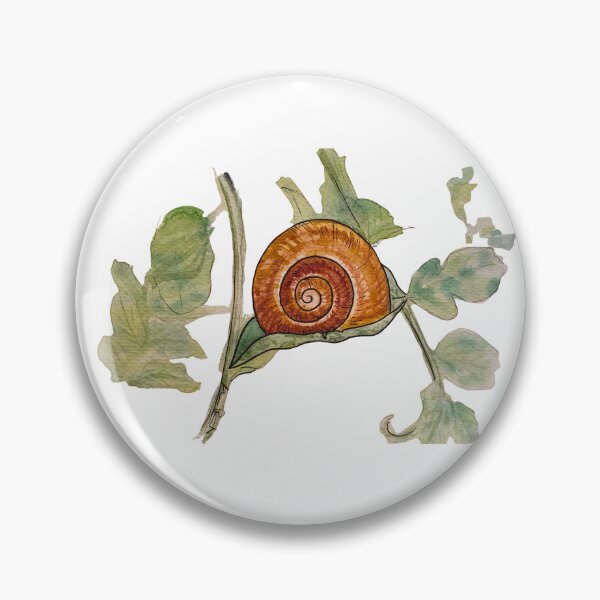 Item preview, Snail in leaves  designed and sold by mimberart.