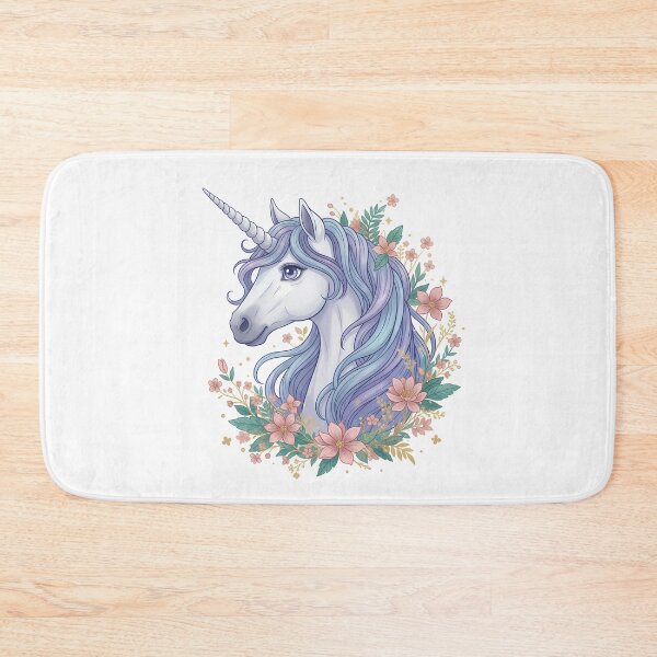 Item preview, Pastel Unicorn Floral Fantasy designed and sold by 0606PM.