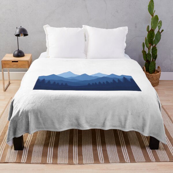 Item preview, Minimalist Blue Mountain Forest Landscape designed and sold by MountainD.