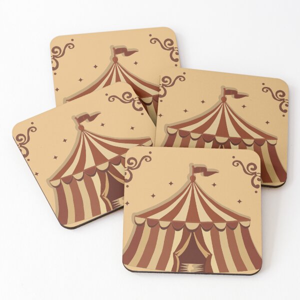 Item preview, Retro Circus Tent on Beige Background designed and sold by CheriTanya.