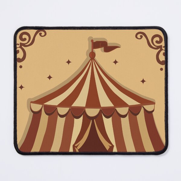 Item preview, Retro Circus Tent on Beige Background designed and sold by CheriTanya.