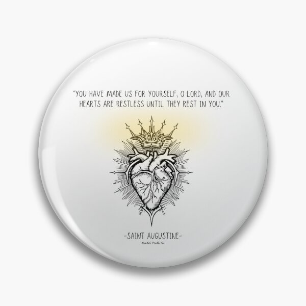 Item preview, St. Augustine- Restless heart quote designed and sold by HavilahPrintsCo.