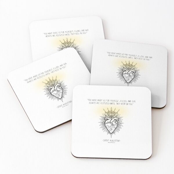 Item preview, St. Augustine- Restless heart quote designed and sold by HavilahPrintsCo.