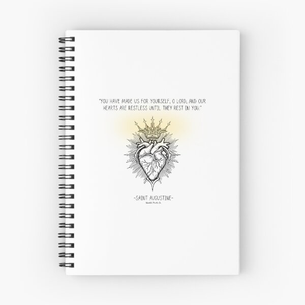 Item preview, St. Augustine- Restless heart quote designed and sold by HavilahPrintsCo.
