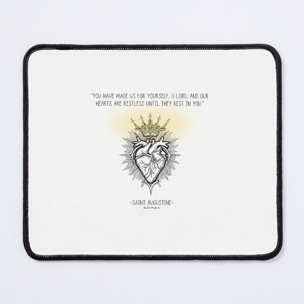 Item preview, St. Augustine- Restless heart quote designed and sold by HavilahPrintsCo.