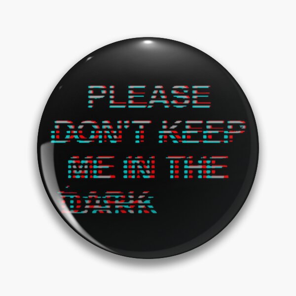 Item preview, Don't Leave Me in the Dark - Glitch Typography Art designed and sold by Wawan35200.