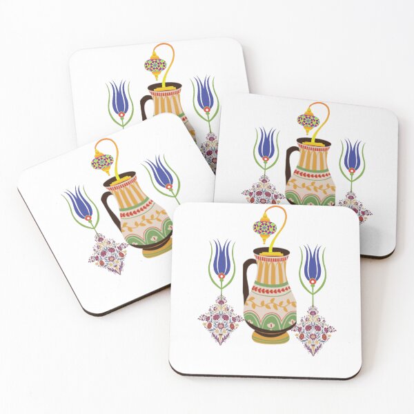 Item preview, Ottoman Tulip Motif Phitcher -Traditional Turkish  Floral Motif * designed and sold by Raindreamart.