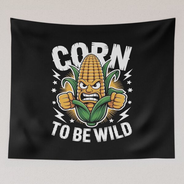 Item preview, Corn to be Wild funny food fun designed and sold by procionartss.