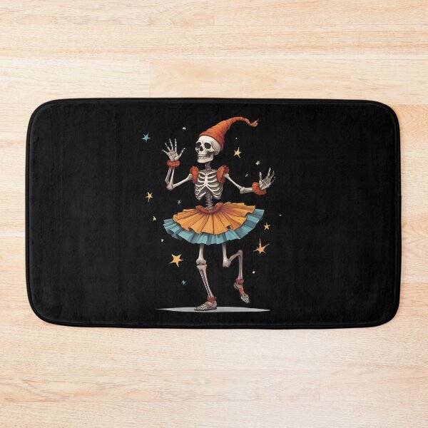 Item preview, Dancing Skeleton in Tutu black – Cute Spooky Halloween designed and sold by Dream Magic Co.