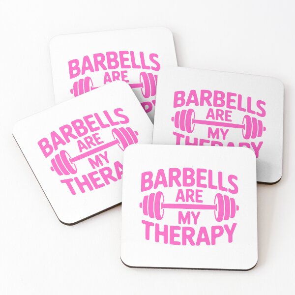 Item preview, Barbells Are My Therapy! Pink Girlie designed and sold by PMCreative.
