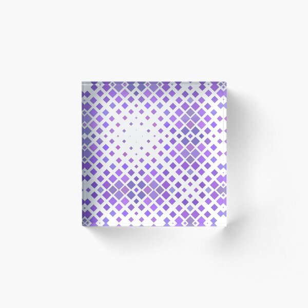 fabric repeating periodic abstract geometrical vector centered seamless colorful repeat pattern Acrylic Block