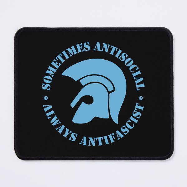 Item preview, Trojan Sometimes Antisocial - Always Antifascist - Light Blue Print designed and sold by vnmhaftyzcg68.