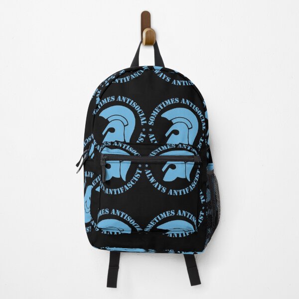 Item preview, Trojan Sometimes Antisocial - Always Antifascist - Light Blue Print designed and sold by vnmhaftyzcg68.