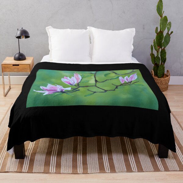 Item preview, Watercolour Magnolia On Green Background Classic 		 designed and sold by ssdryvxesl7.