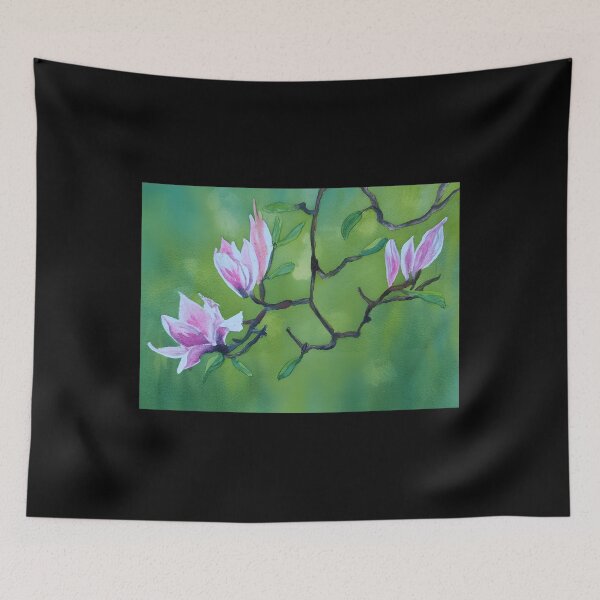 Item preview, Watercolour Magnolia On Green Background Classic 		 designed and sold by ssdryvxesl7.