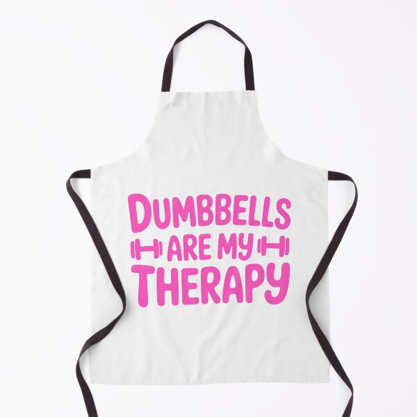 Item preview, Dumbbells Are My Therapy! Pink Girly designed and sold by PMCreative.
