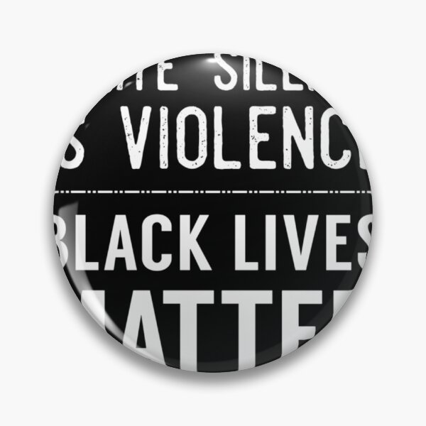 Item preview, White Silence Is Violence  Black Lives Matter (White Text)  	 designed and sold by glhxapvxojw53.