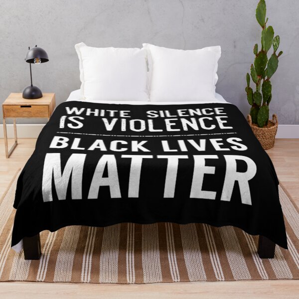 Item preview, White Silence Is Violence Black Lives Matter (White Text) designed and sold by glhxapvxojw53.