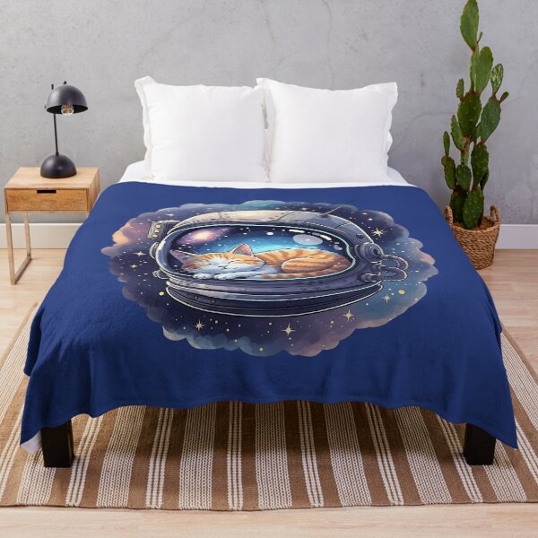 Artikelvorschau, Weltraumkatze, schlafender Astronautenhelm, Galaxie, Universum entworfen und verkauft von VinsendDraconi.