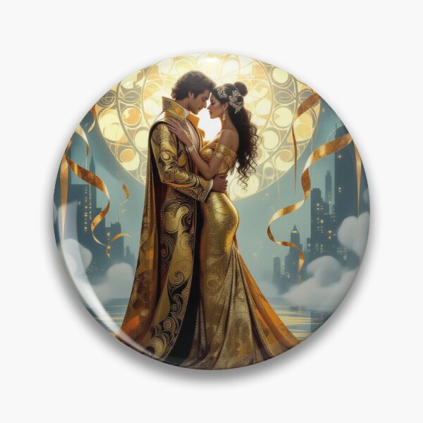 Item preview, Golden Embrace – poetic romance & shimmering devotion inspired by Gustav Klimt designed and sold by FotoworldEdel.