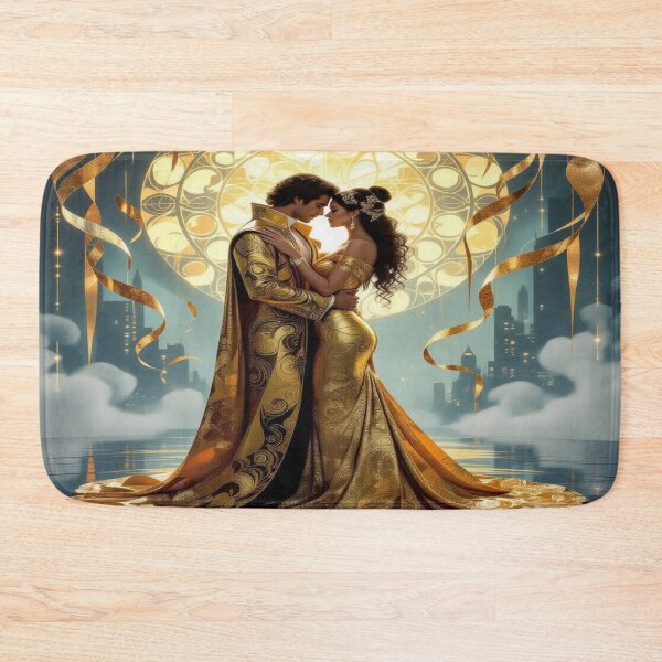 Item preview, Golden Embrace – poetic romance & shimmering devotion inspired by Gustav Klimt designed and sold by FotoworldEdel.