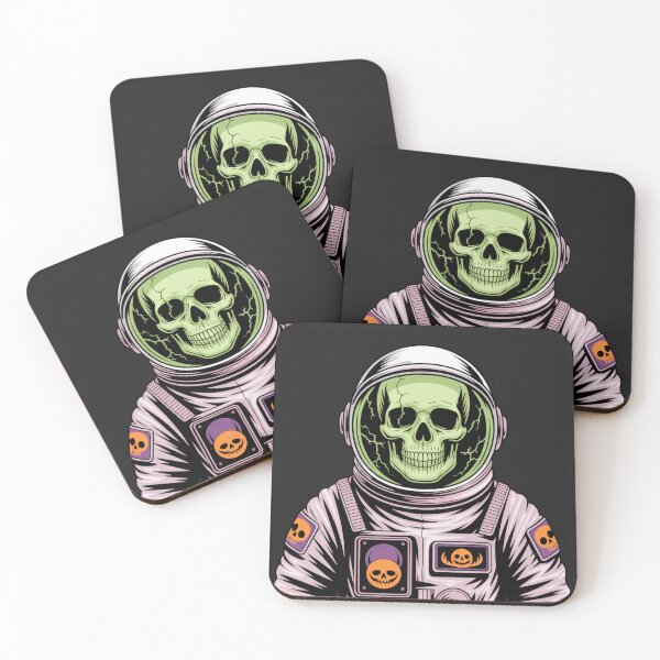 Item preview, Skeleton Glow Astronaut – Spooky Halloween Space Skull Design designed and sold by ColorSplash123.