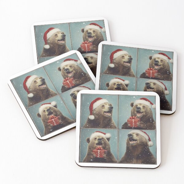 Item preview, Grizzly Bear Christmas Design – Cute Santa Photobooth designed and sold by RockFireMerch.