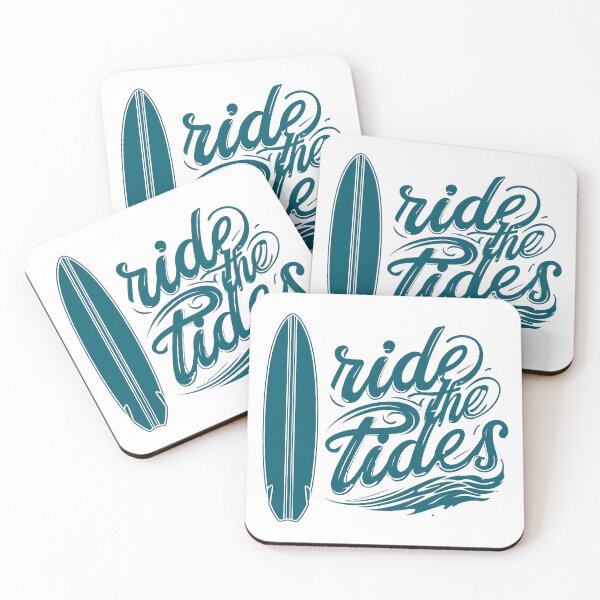 Item preview, Ocean Blue "Ride the Tides" Surf Design designed and sold by darceymae1.