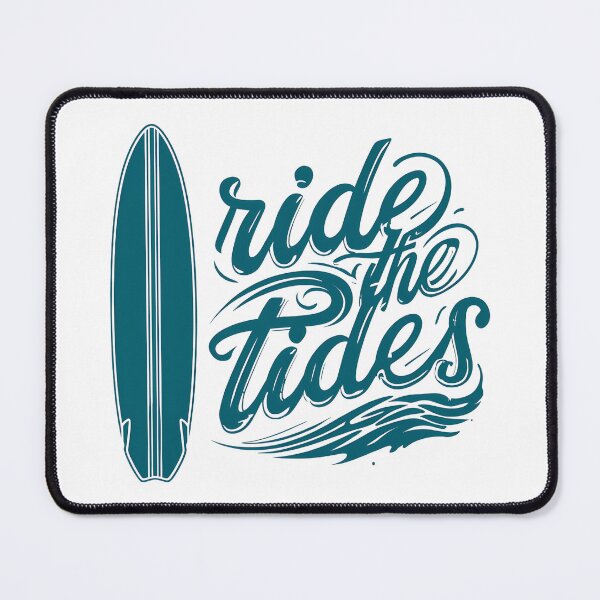 Item preview, Ocean Blue "Ride the Tides" Surf Design designed and sold by darceymae1.