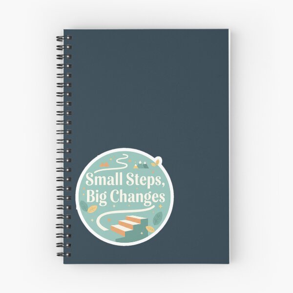 Item preview, Small Steps Big Changes – Motivational Quote Design designed and sold by Shub22.