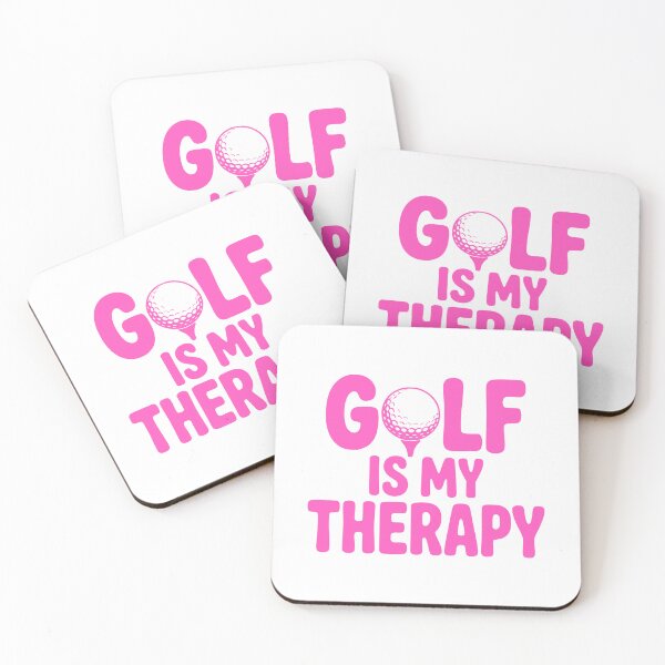 Artikelvorschau, Golf ist meine Therapie! Pinkes Golfmädchen entworfen und verkauft von PMCreative.
