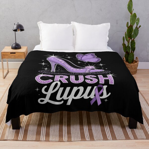 Item preview, Crush Lupus Awareness Purple Ribbon High Heel Support designed and sold by itsnothatweird.