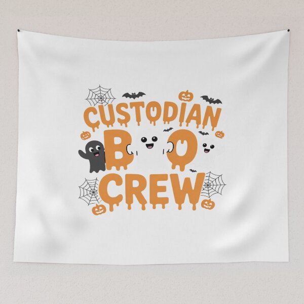 Item preview, Custodian Squad School Boo Crew Janitor Custodian Halloween designed and sold by itsnothatweird.