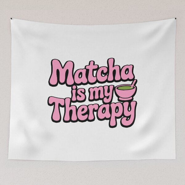 Artikelvorschau, Matcha ist meine Therapie! Pink Matcha Girl entworfen und verkauft von PMCreative.