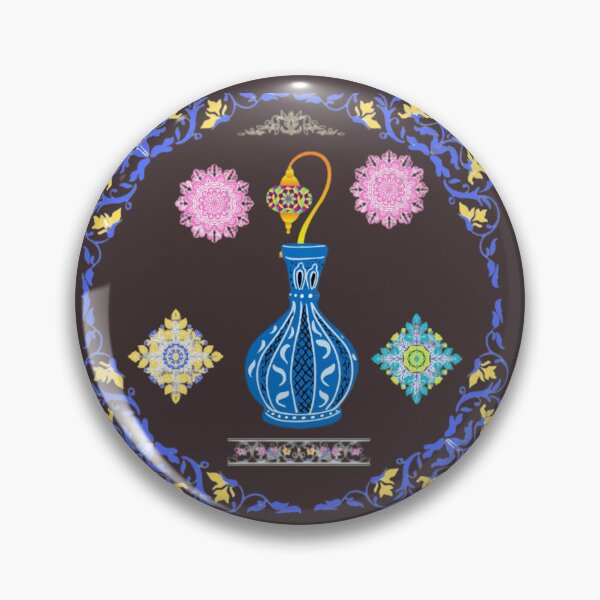Item preview, Arte de decoración turca * jarra de cerámica turca - mandala oriental * / patrón otomano. designed and sold by Raindreamart.
