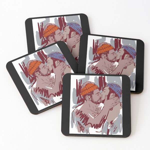 Item preview, Winter Time - Two Guys Dressed For Winter Kissing Classic 		 designed and sold by dbvlpyyoazl38.