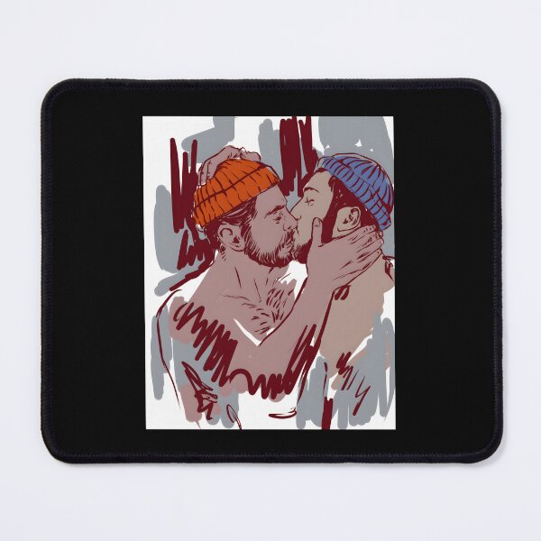Item preview, Winter Time - Two Guys Dressed For Winter Kissing Classic 		 designed and sold by dbvlpyyoazl38.