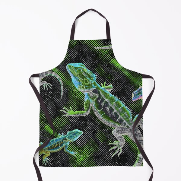 Item preview, Neon Bearded Dragon Pop Art Pattern designed and sold by HausKatz.