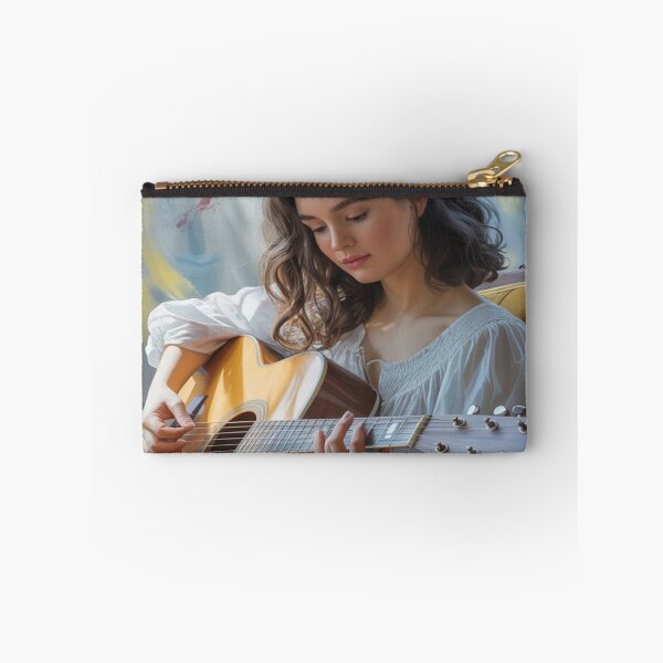 Item preview, Girl Playing Guitar | Artistic Music-Inspired Illustration designed and sold by Ani-24.