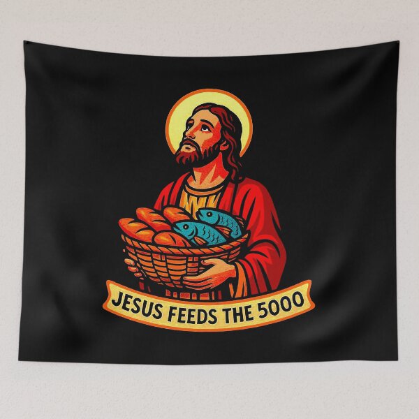 Item preview, Jesus Feeds The 5000 designed and sold by plushism.