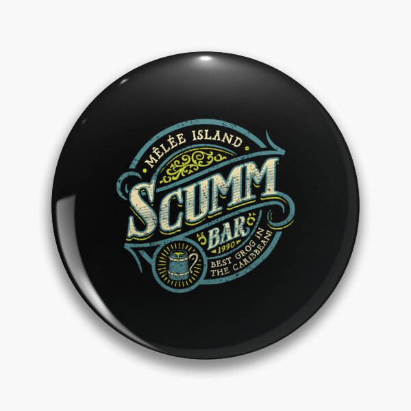 Item preview, Melee Island Scumm Bar Best Grog in The Caribbean The Pirate Bar Blue designed and sold by LiamRyans.