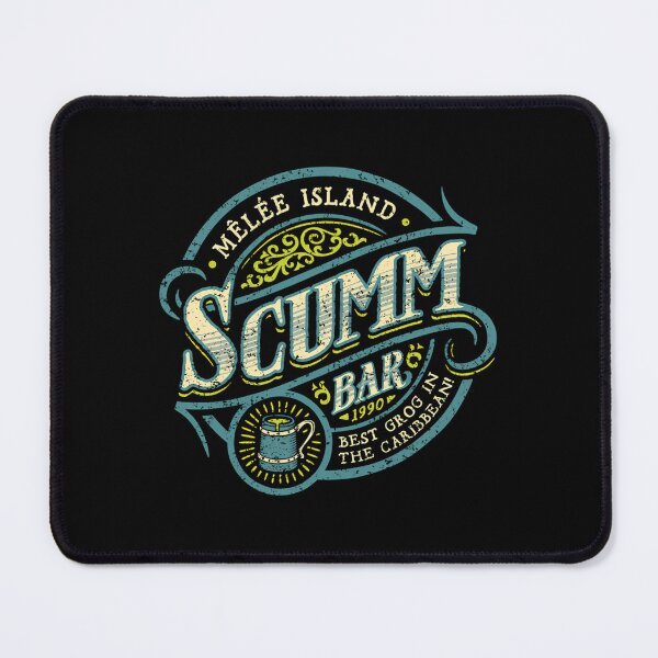 Item preview, Melee Island Scumm Bar Best Grog in The Caribbean The Pirate Bar Blue designed and sold by LiamRyans.