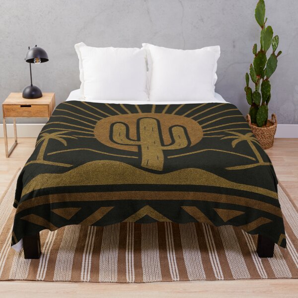 Item preview, Art Deco Cactus Sunset – Western Desert Boho Geometric Design designed and sold by PixelExpressStudio.