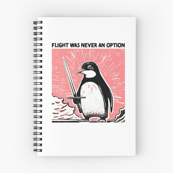 Item preview, Flight Was Never an Option Shirt – Funny Samurai Penguin Sword Tee designed and sold by margamPagenberg.